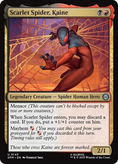 Scarlet Spider, Kaine SPM #143 (Near Mint Uncommon) Magic: The Gathering: Marvel's Spider-Man