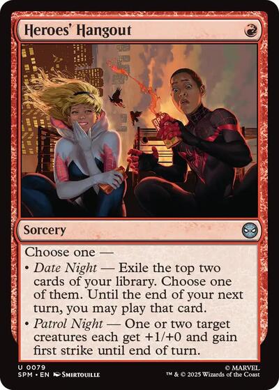 Heroes' Hangout Foil SPM #79 (Near Mint Uncommon) Magic: The Gathering: Marvel's Spider-Man