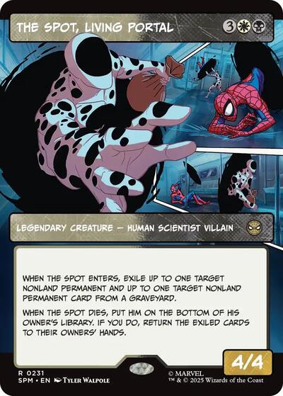 The Spot, Living Portal (Borderless) Foil SPM #231 (Lightly Played Rare) Magic: The Gathering: Marvel's Spider-Man