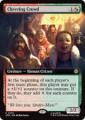 Cheering Crowd (Extended Art) Foil SPM #270 (Near Mint Rare) Magic: The Gathering: Marvel's Spider-Man