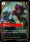 Vi - Destructive Foil OGN #036/298 (Near Mint Rare) Riftbound: League of Legends Trading Card Game: Origins