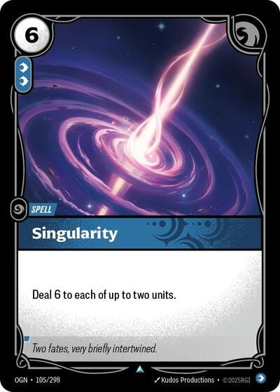 Singularity Foil OGN #105/298 (Near Mint Uncommon) Riftbound: League of Legends Trading Card Game: Origins