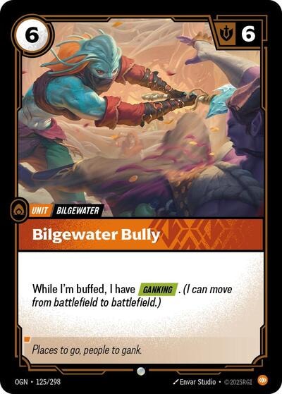 Bilgewater Bully Foil OGN #125/298 (Near Mint Common) Riftbound: League of Legends Trading Card Game: Origins