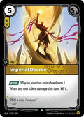 Imperial Decree Foil OGN #221/298 (Near Mint Uncommon) Riftbound: League of Legends Trading Card Game: Origins