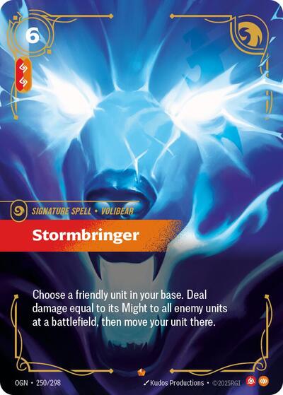 Stormbringer Foil OGN #250/298 (Near Mint Epic) Riftbound: League of Legends Trading Card Game: Origins