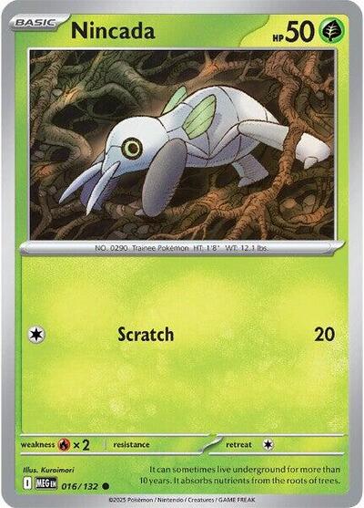 Nincada ME01: Mega Evolution MEG #016/132 (Common) Pokemon: