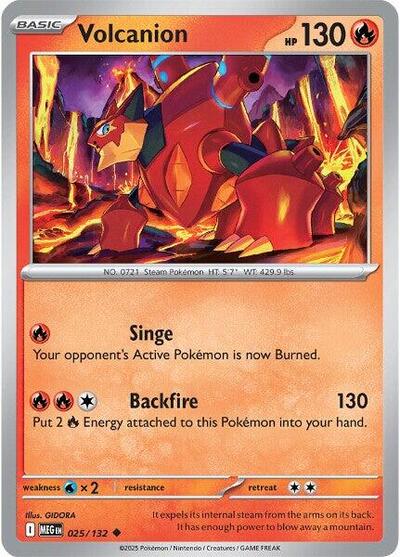 Volcanion ME01: Mega Evolution MEG #025/132 (Uncommon) Pokemon: