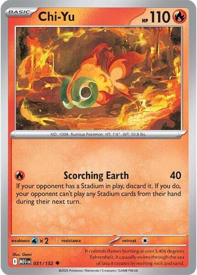 Chi Yu ME01: Mega Evolution MEG #031/132 (Uncommon) Pokemon: