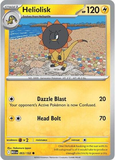 Heliolisk MEG #053/132 (Near Mint Common) Pokemon: ME01: Mega Evolution