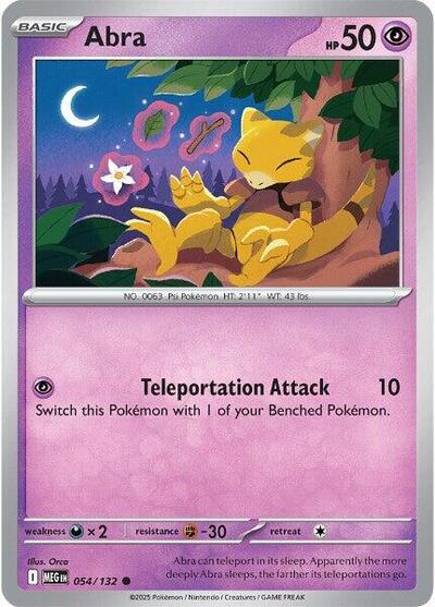 Abra ME01: Mega Evolution MEG #054/132 (Common) Pokemon: