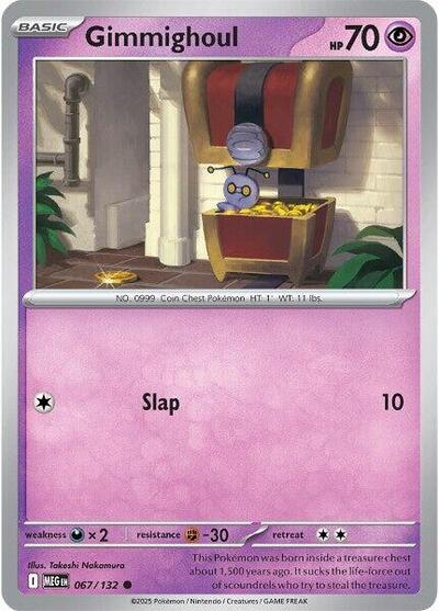 Gimmighoul ME01: Mega Evolution MEG #067/132 (Common) Pokemon: