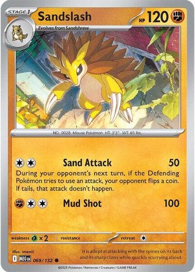 Sandslash ME01: Mega Evolution MEG #069/132 (Common) Pokemon: