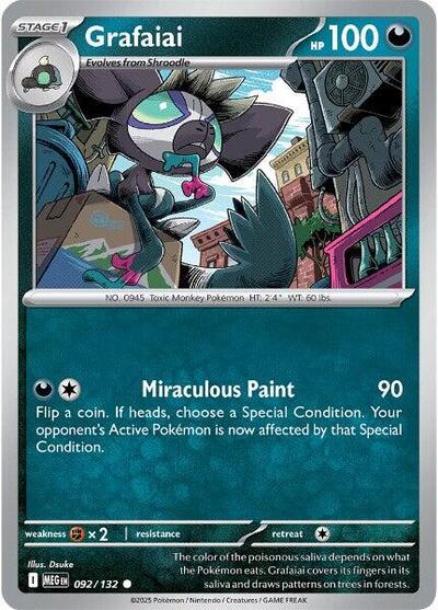 Grafaiai ME01: Mega Evolution MEG #092/132 (Common) Pokemon: