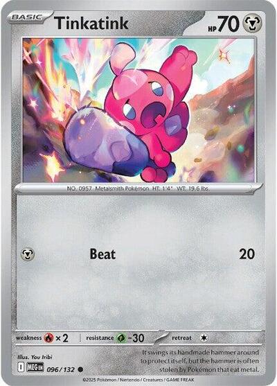 Tinkatink ME01: Mega Evolution MEG #096/132 (Common) Pokemon: