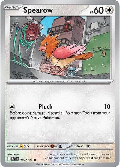 Spearow 102 132 ME01: Mega Evolution MEG #102/132 (Common) Pokemon: