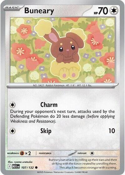 Buneary MEG #107/132 (Near Mint Common) Pokemon: ME01: Mega Evolution