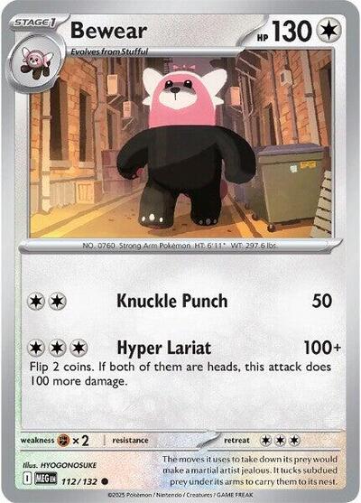 Bewear ME01: Mega Evolution MEG #112/132 (Common) Pokemon:
