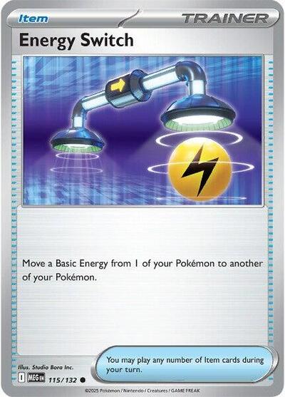 Energy Switch MEG #115/132 (Near Mint Common) Pokemon: ME01: Mega Evolution