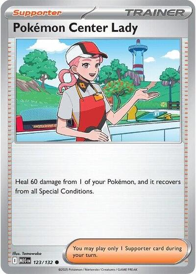 Pokemon Center Lady ME01: Mega Evolution MEG #123/132 (Common) Pokemon: