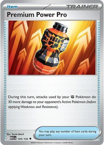 Premium Power Pro 124 132 ME01: Mega Evolution MEG #124/132 (Uncommon) Pokemon: