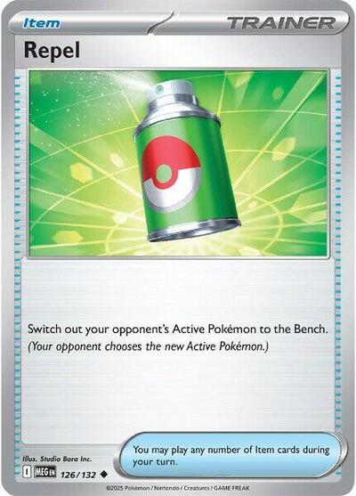 Repel ME01: Mega Evolution MEG #126/132 (Uncommon) Pokemon: