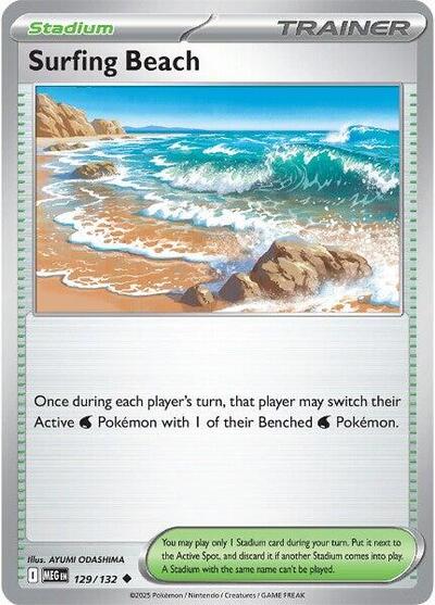 Surfing Beach ME01: Mega Evolution MEG #129/132 (Uncommon) Pokemon: