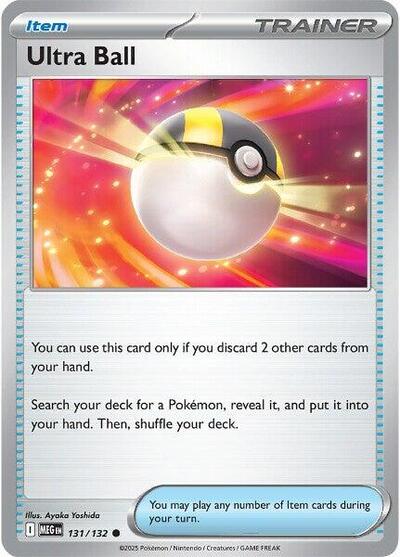 Ultra Ball MEG #131/132 (Near Mint Common) Pokemon: ME01: Mega Evolution