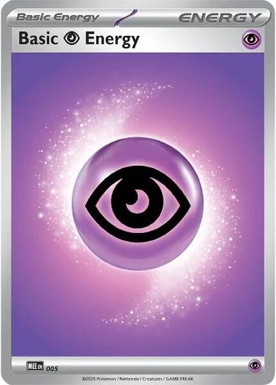 Basic Psychic Energy 005 Reverse Holofoil MEE #5 (Near Mint Common) Pokemon: MEE: Mega Evolution Energies