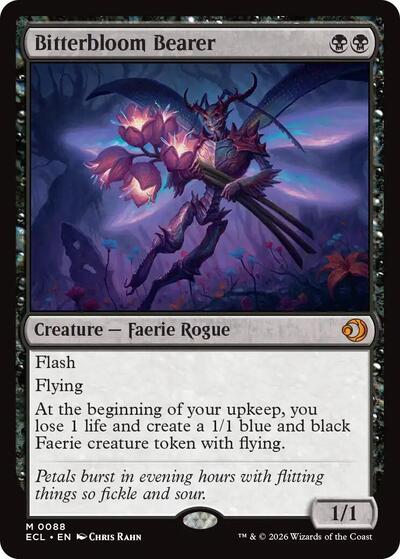 Bitterbloom Bearer ECL #88 (Near Mint Mythic Rare) Magic: The Gathering: Lorwyn Eclipsed