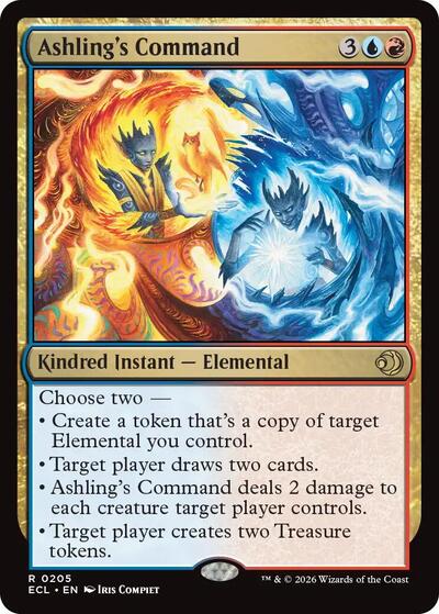 Ashlings Command ECL #205 (Near Mint Rare) Magic: The Gathering: Lorwyn Eclipsed