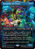 Donatello, the Brains (0002) (Borderless) Foil TMC #2 (Near Mint Mythic Rare) Magic: The Gathering: Commander: Teenage Mutant Ninja Turtles