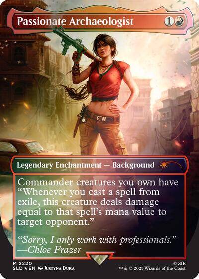 Passionate Archaeologist (Rainbow Foil) Foil SLD #2220 (Near Mint Mythic Rare) Magic: The Gathering: Secret Lair Drop Series