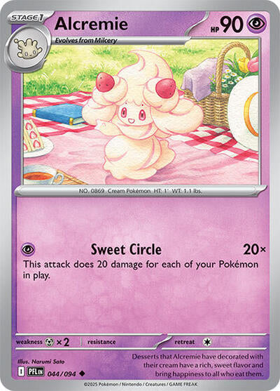 Alcremie ME02: Phantasmal Flames PFL #044/094 (Uncommon) Pokemon: