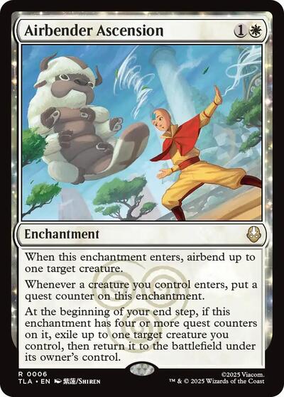 Airbender Ascension TLA #6 (Near Mint Rare) Magic: The Gathering: Avatar: The Last Airbender
