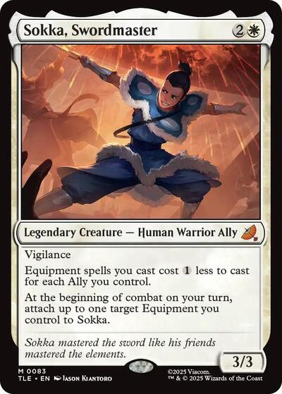 Sokka Swordmaster TLE #83 (Near Mint Mythic Rare) Magic: The Gathering: Avatar: The Last Airbender: Eternal-Legal