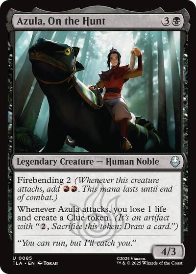 Azula On the Hunt TLA #85 (Near Mint Uncommon) Magic: The Gathering: Avatar: The Last Airbender
