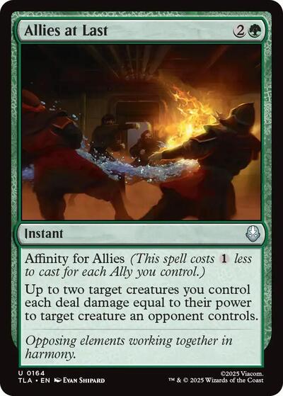 Allies at Last TLA #164 (Near Mint Uncommon) Magic: The Gathering: Avatar: The Last Airbender
