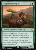 Diligent Zookeeper TLA #171 (Near Mint Rare) Magic: The Gathering: Avatar: The Last Airbender