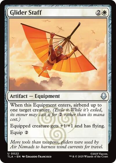 Glider Staff TLA #22 (Near Mint Uncommon) Magic: The Gathering: Avatar: The Last Airbender