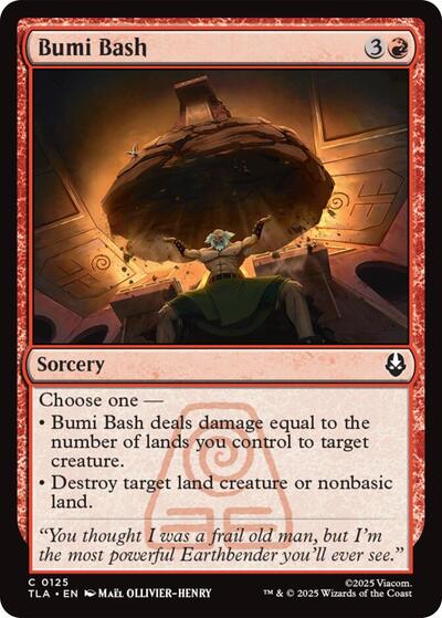 Bumi Bash TLA #125 (Near Mint Common) Magic: The Gathering: Avatar: The Last Airbender