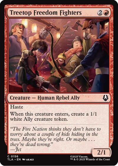 Treetop Freedom Fighters TLA #156 (Near Mint Common) Magic: The Gathering: Avatar: The Last Airbender