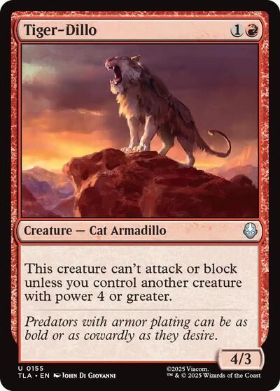 Tiger Dillo TLA #155 (Near Mint Uncommon) Magic: The Gathering: Avatar: The Last Airbender