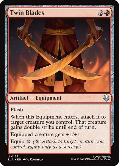 Twin Blades TLA #157 (Near Mint Uncommon) Magic: The Gathering: Avatar: The Last Airbender