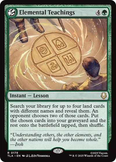 Elemental Teachings TLA #178 (Near Mint Rare) Magic: The Gathering: Avatar: The Last Airbender