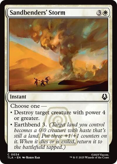 Sandbenders Storm TLA #34 (Near Mint Common) Magic: The Gathering: Avatar: The Last Airbender
