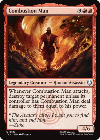 Combustion Man TLA #127 (Near Mint Uncommon) Magic: The Gathering: Avatar: The Last Airbender