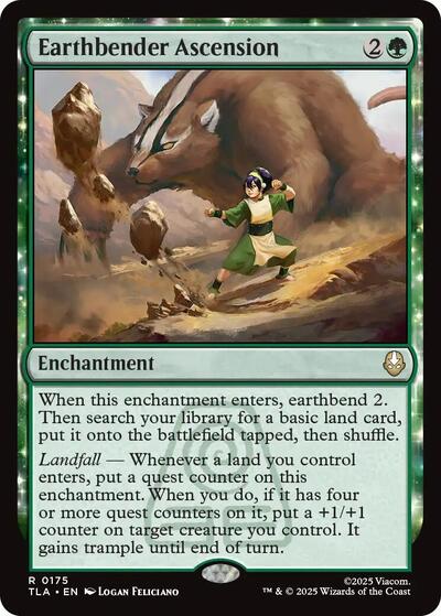 Earthbender Ascension TLA #175 (Near Mint Rare) Magic: The Gathering: Avatar: The Last Airbender