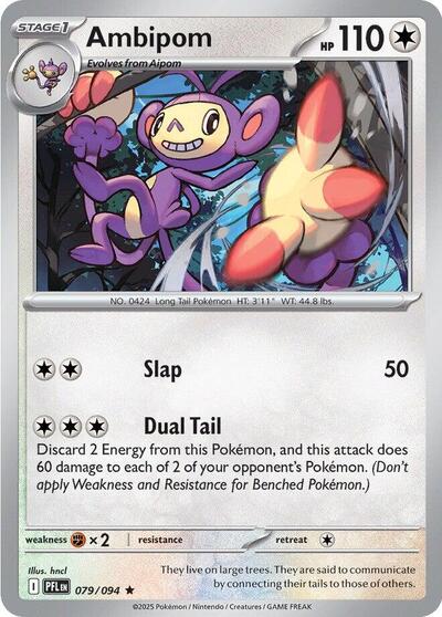 Ambipom 079 094 ME02: Phantasmal Flames PFL #079/094 (Rare) Pokemon: