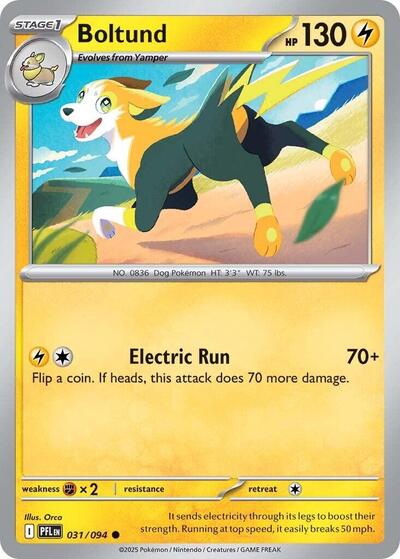 Boltund ME02: Phantasmal Flames PFL #031/094 (Common) Pokemon: