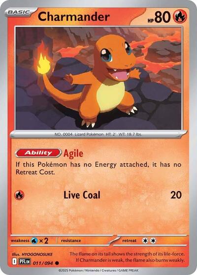 Charmander ME02: Phantasmal Flames PFL #011/094 (Common) Pokemon: